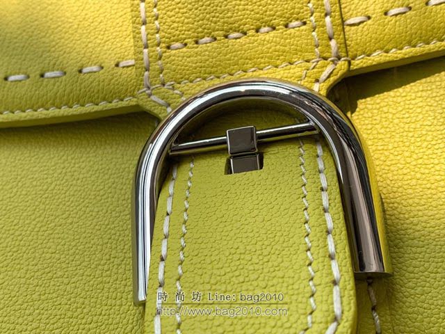 DELVAUX女包 德爾沃比利時單肩包 純手工蜜蠟縫線 德爾沃女手提包 女手拎包 DF0028手縫茴香綠 Delvaux斜挎包  fcs1395